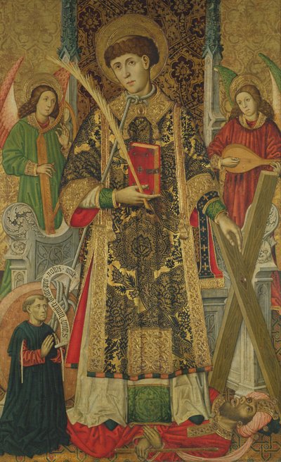 Saint Vincent et un donateur - Master of Archbishop Dalmau of Mur